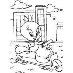 Coloring page: Push Scooter (Transportation) #139104 - Free Printable Coloring Pages