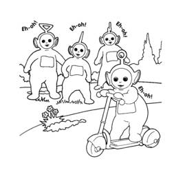Coloring page: Push Scooter (Transportation) #139105 - Free Printable Coloring Pages