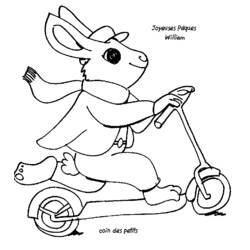 Coloring page: Push Scooter (Transportation) #139106 - Free Printable Coloring Pages