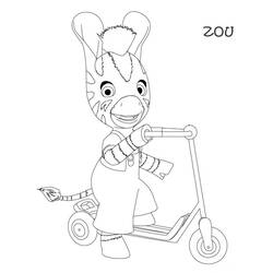 Coloring page: Push Scooter (Transportation) #139109 - Free Printable Coloring Pages