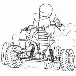 Coloring page: Quad / ATV (Transportation) #143200 - Free Printable Coloring Pages