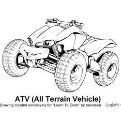 Coloring page: Quad / ATV (Transportation) #143244 - Free Printable Coloring Pages