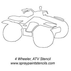Coloring page: Quad / ATV (Transportation) #143477 - Free Printable Coloring Pages