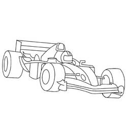 Coloring page: Race car (Transportation) #138843 - Free Printable Coloring Pages