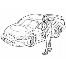 Coloring page: Race car (Transportation) #138845 - Free Printable Coloring Pages