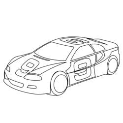 Coloring page: Race car (Transportation) #138847 - Free Printable Coloring Pages