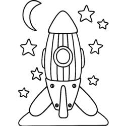 Coloring page: Rocket (Transportation) #140051 - Free Printable Coloring Pages
