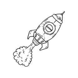 Coloring page: Rocket (Transportation) #140122 - Free Printable Coloring Pages