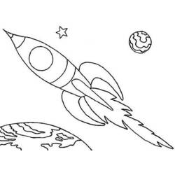 Coloring page: Rocket (Transportation) #140128 - Free Printable Coloring Pages