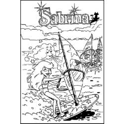 Coloring page: Sailboard / Windsurfing (Transportation) #144058 - Free Printable Coloring Pages