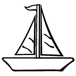 Coloring page: Sailboat (Transportation) #143550 - Free Printable Coloring Pages