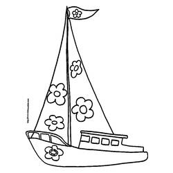 Coloring page: Sailboat (Transportation) #143561 - Free Printable Coloring Pages