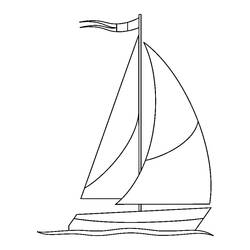 Coloring page: Sailboat (Transportation) #143578 - Free Printable Coloring Pages