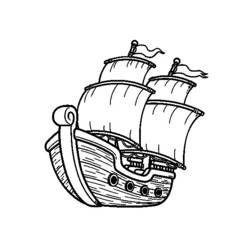 Coloring page: Sailboat (Transportation) #143590 - Free Printable Coloring Pages