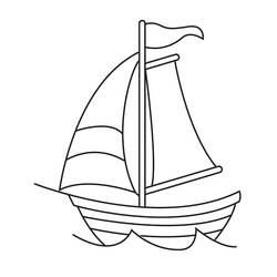 Coloring pages: Sailboat - Free Printable Coloring Pages