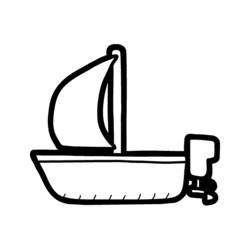 Coloring page: Sailboat (Transportation) #143621 - Free Printable Coloring Pages