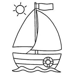 Coloring page: Sailboat (Transportation) #143635 - Free Printable Coloring Pages