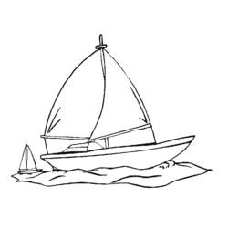 Coloring page: Sailboat (Transportation) #143644 - Free Printable Coloring Pages