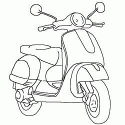 Coloring page: Scooter (Transportation) #139533 - Free Printable Coloring Pages