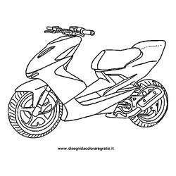 Coloring pages: Scooter - Free Printable Coloring Pages