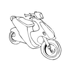 Coloring page: Scooter (Transportation) #139539 - Free Printable Coloring Pages