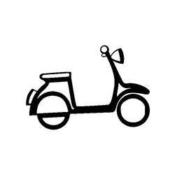 Coloring page: Scooter (Transportation) #139545 - Free Printable Coloring Pages