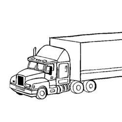 Coloring page: Semi-trailer (Transportation) #146717 - Free Printable Coloring Pages