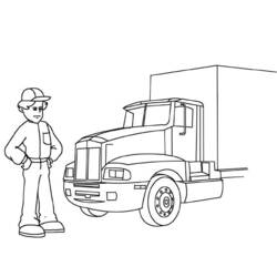 Coloring page: Semi-trailer (Transportation) #146719 - Free Printable Coloring Pages