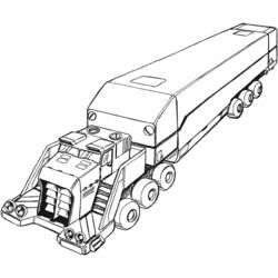 Coloring page: Semi-trailer (Transportation) #146722 - Free Printable Coloring Pages