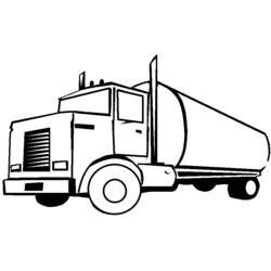Coloring page: Semi-trailer (Transportation) #146746 - Free Printable Coloring Pages