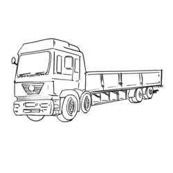 Coloring page: Semi-trailer (Transportation) #146765 - Free Printable Coloring Pages