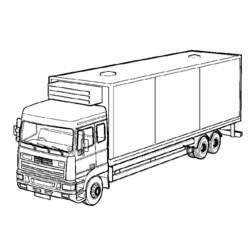 Coloring page: Semi-trailer (Transportation) #146766 - Free Printable Coloring Pages