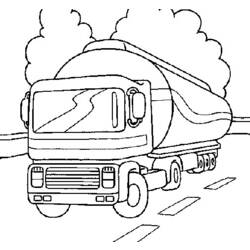 Coloring page: Semi-trailer (Transportation) #146808 - Free Printable Coloring Pages