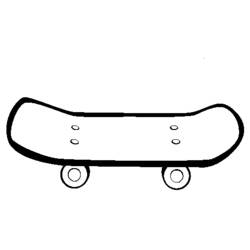 Coloring page: Skateboard (Transportation) #139284 - Free Printable Coloring Pages