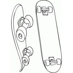 Coloring page: Skateboard (Transportation) #139291 - Free Printable Coloring Pages