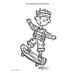 Coloring page: Skateboard (Transportation) #139293 - Free Printable Coloring Pages