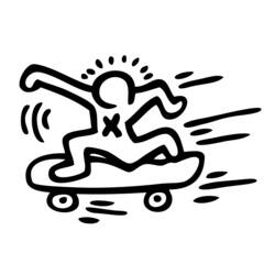 Coloring page: Skateboard (Transportation) #139328 - Free Printable Coloring Pages
