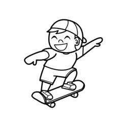Coloring page: Skateboard (Transportation) #139350 - Free Printable Coloring Pages