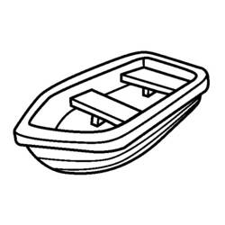 Coloring page: Small boat / Canoe (Transportation) #142239 - Free Printable Coloring Pages