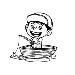 Coloring page: Small boat / Canoe (Transportation) #142242 - Free Printable Coloring Pages