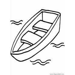 Coloring page: Small boat / Canoe (Transportation) #142315 - Free Printable Coloring Pages