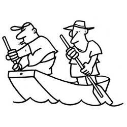 Coloring page: Small boat / Canoe (Transportation) #142327 - Free Printable Coloring Pages