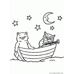 Coloring page: Small boat / Canoe (Transportation) #142334 - Free Printable Coloring Pages