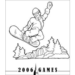 Coloring pages: Snowboard - Free Printable Coloring Pages