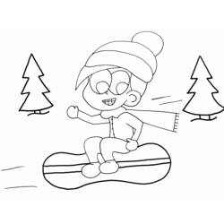 Coloring page: Snowboard (Transportation) #143823 - Free Printable Coloring Pages