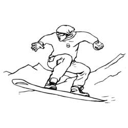 Coloring page: Snowboard (Transportation) #143887 - Free Printable Coloring Pages