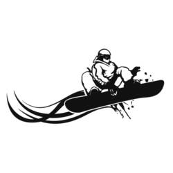 Coloring page: Snowboard (Transportation) #143899 - Free Printable Coloring Pages