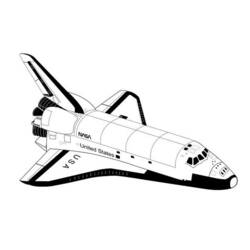 Coloring page: Spaceship (Transportation) #140300 - Free Printable Coloring Pages