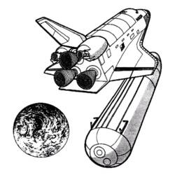 Coloring page: Spaceship (Transportation) #140328 - Free Printable Coloring Pages