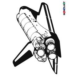 Coloring page: Spaceship (Transportation) #140340 - Free Printable Coloring Pages